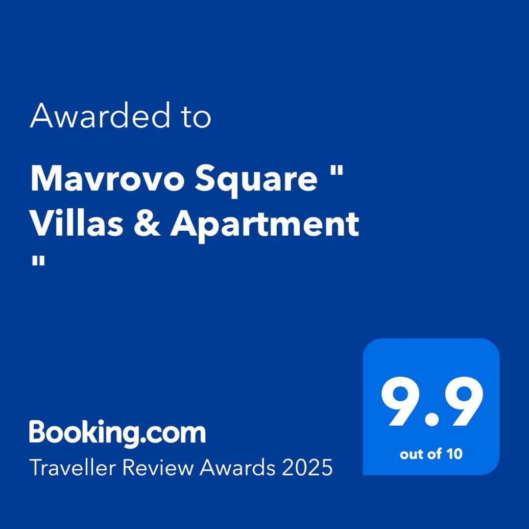 Mavrovo Square " Villas & Apartment " Ngoại thất bức ảnh
